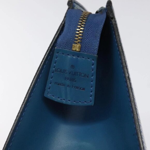 LOUIS VUITTON Epi Trousse Crete Pouch Blue M48405 LV Auth - Picture 8 of 16